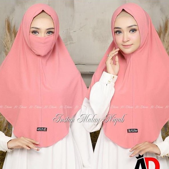  Jilbab  Instan Masker  Niqab 2in1 Jilbab  Instan Cadar 