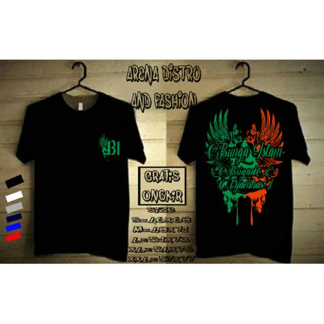 BUNGA ISLAM kaos BUNGA ISLAM kaos BRIGADE DJAMHARI kaos 131 kaos PENCAK SILAT BUNGA ISLAM