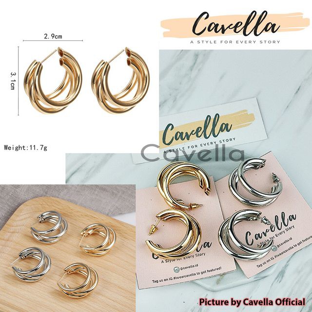 Premium Earring Anting by Cavella - Model : Adelise ER012