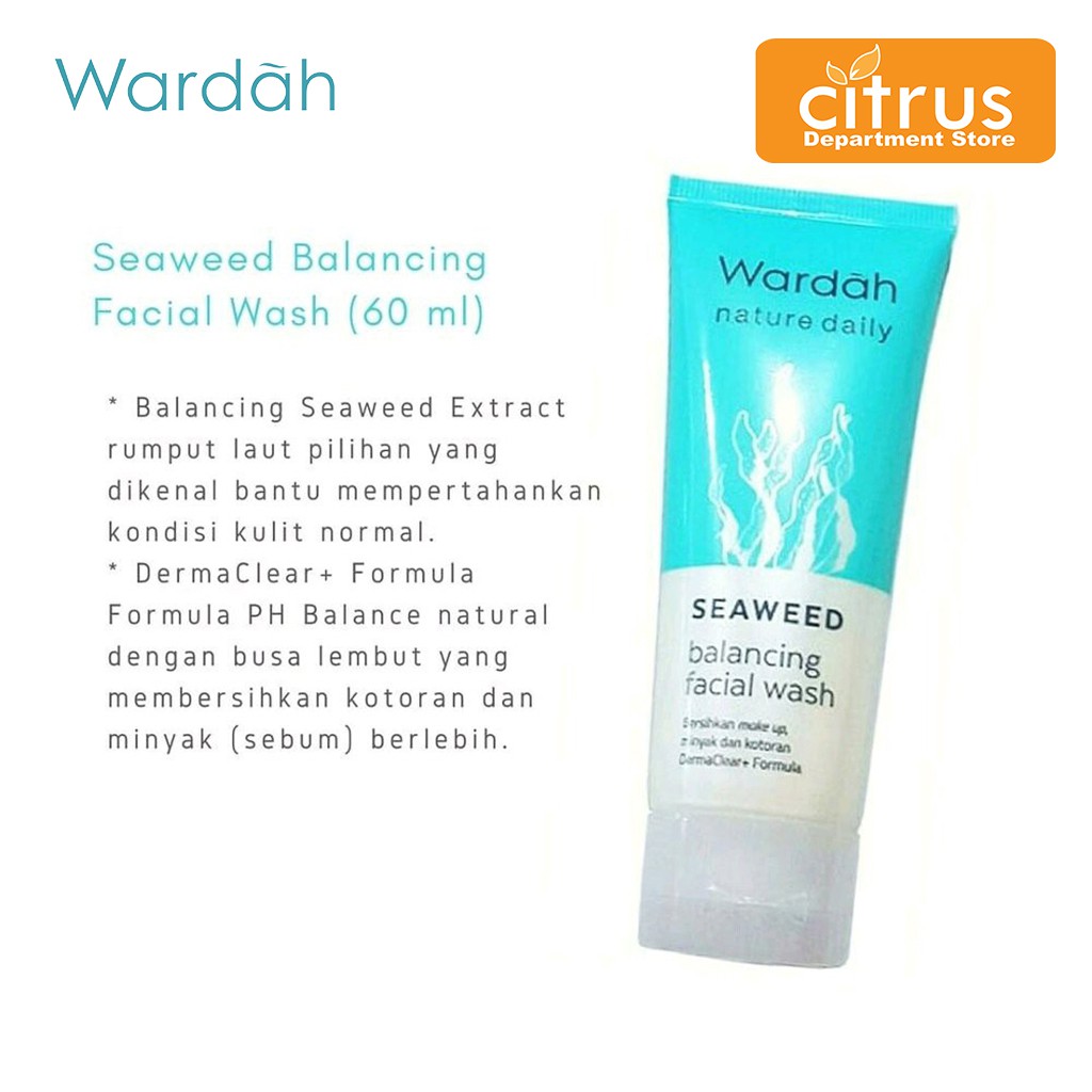 Wardah Nature Daily Seaweed Balancing Facial Scrub