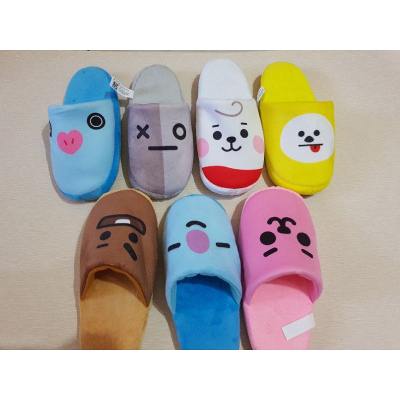 COD SANDAL  RUMAH SANDAL TIDUR BTS  BT21 SLOP PRINT Shopee 