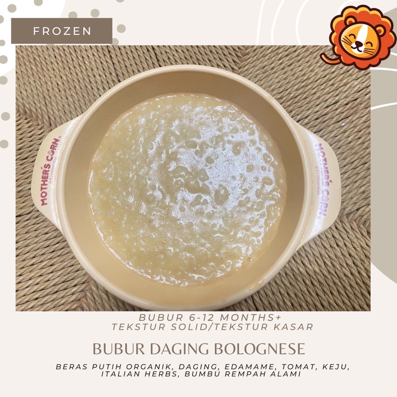 BUBUR MPASI 4⭐️  FROZEN/ BUBUR 6M+ / CREAMY OAT CHICKEN / BUBUR DAGING BOLOGNESE /BUBUR SALMON KARI