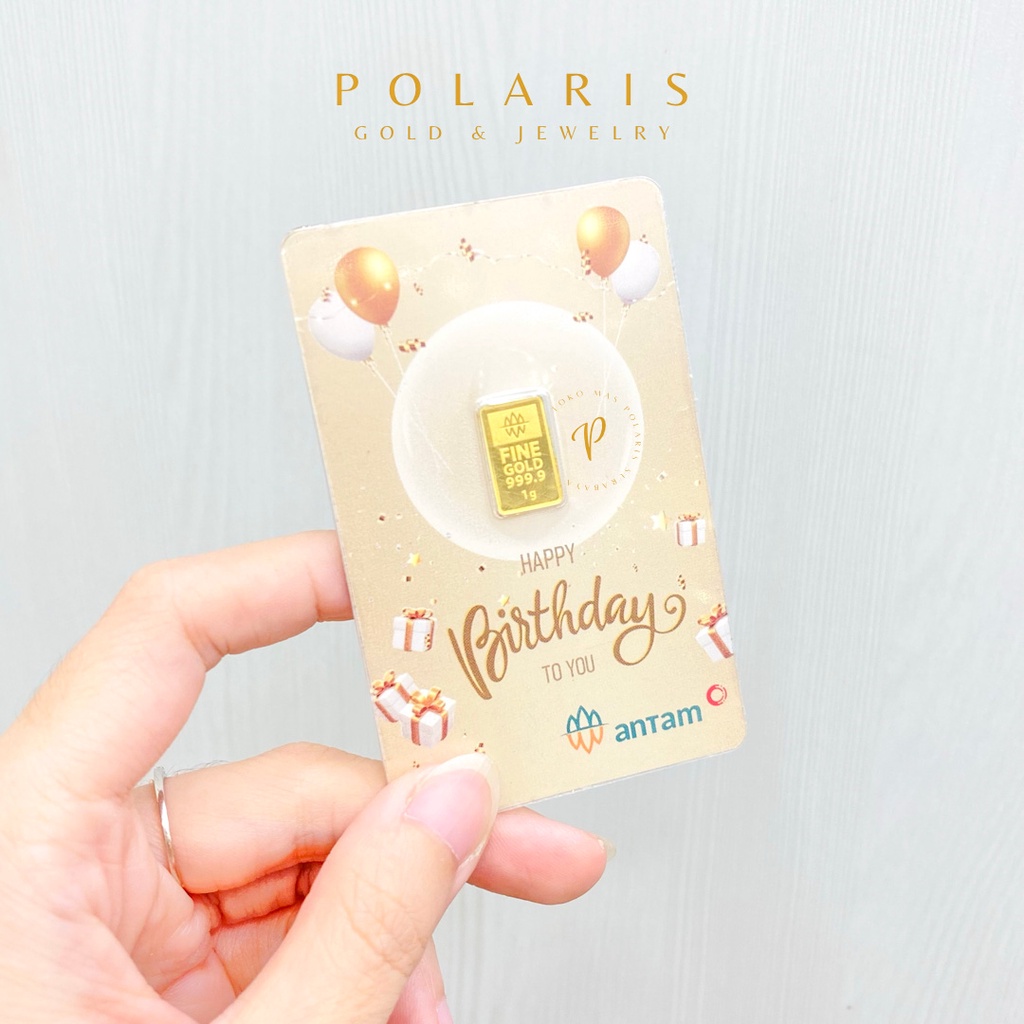 LOGAM MULIA GIFT SERIES ANTAM INDONESIA HARTADINATA ABADI 1 GRAM LM EMAS MINI MICRO GOLD MICROGOLD24K UBS-Birthday
