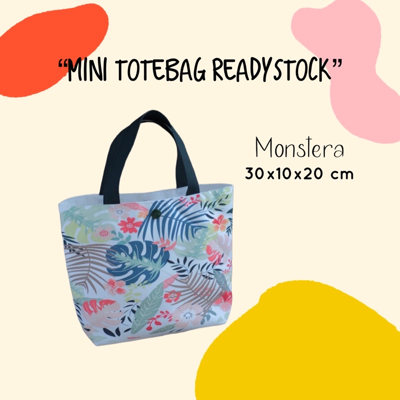 (READYSTOCK) Totebag mini kanvas print fullcolor