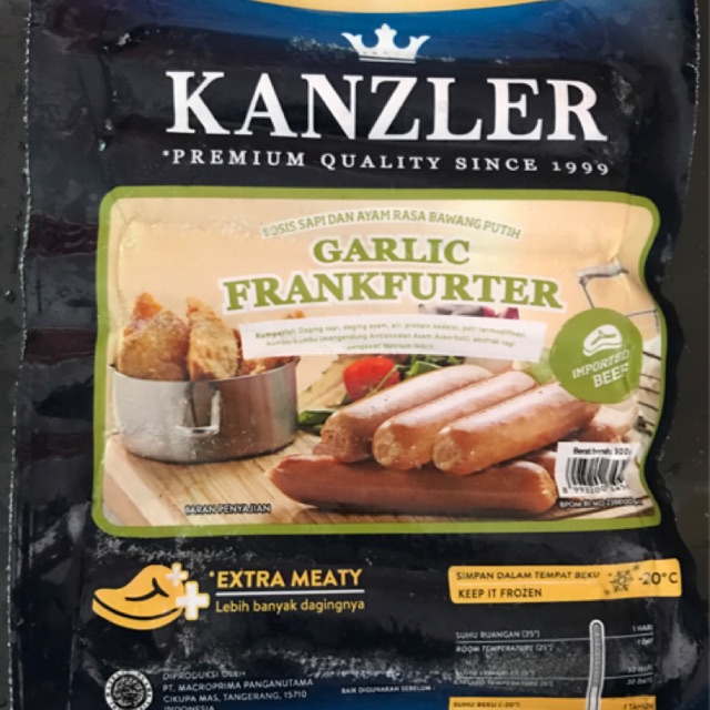 

Kanzler Garlic Francfurter 300 gram