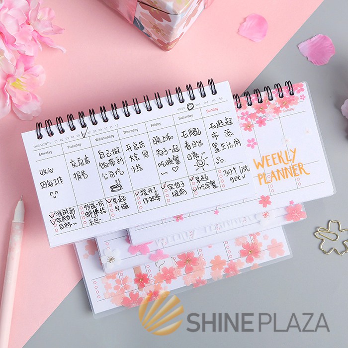 

Unik Sakura Bunny Spiral Weekly Planner terbaik