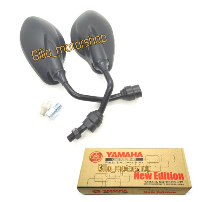 Spion Yamaha X1 Mirror Putih datar Universal Motor Drat Honda yamah