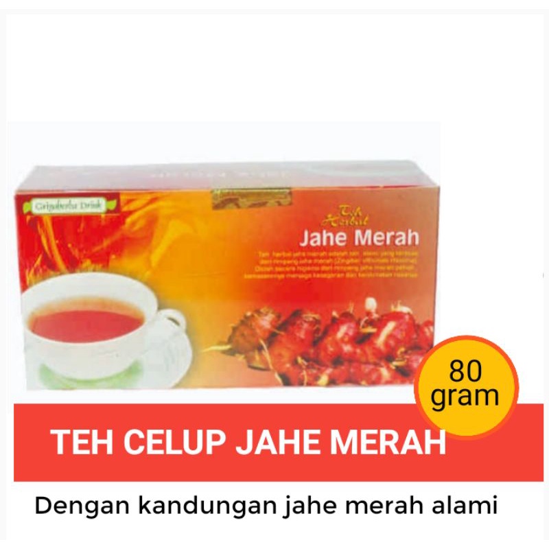 

Teh Celup JAHE Merah alami