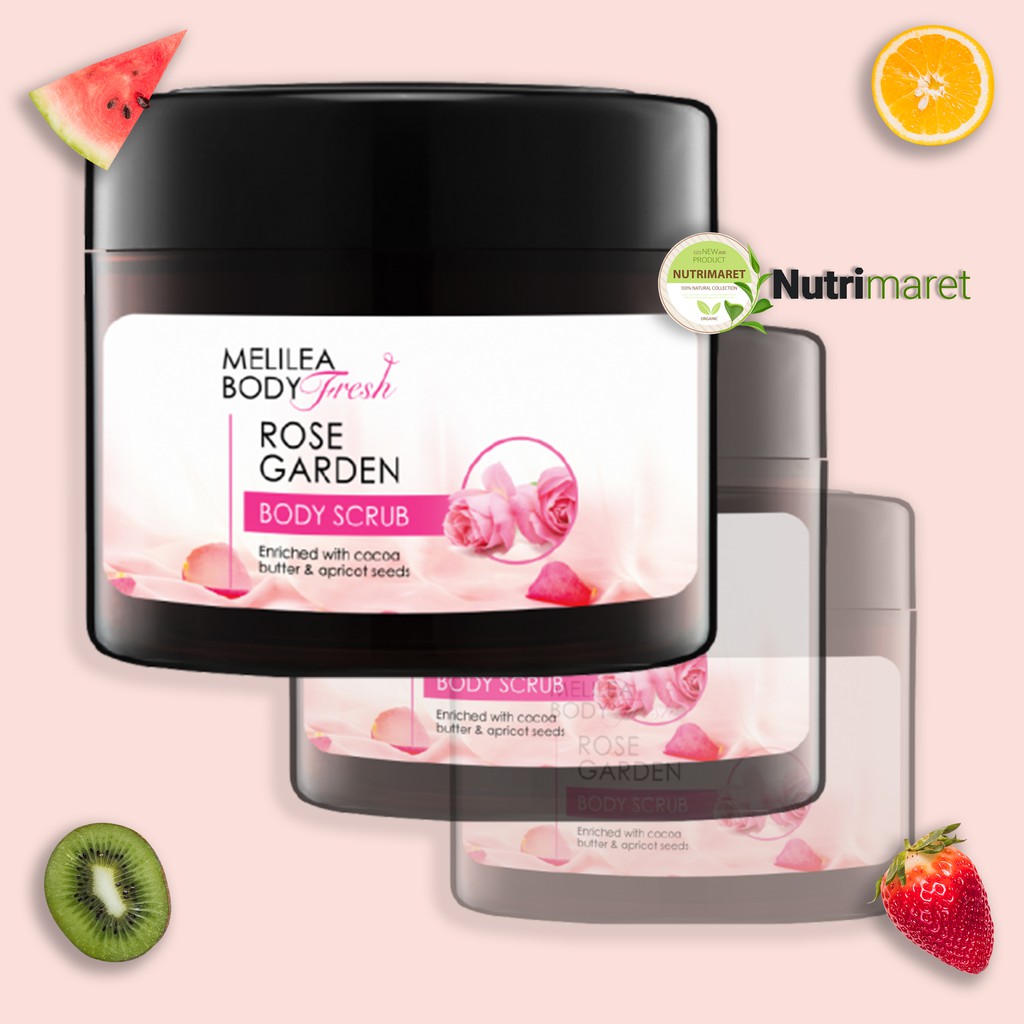 MELILEA - Body Scrub - Body Fresh Rose Garden