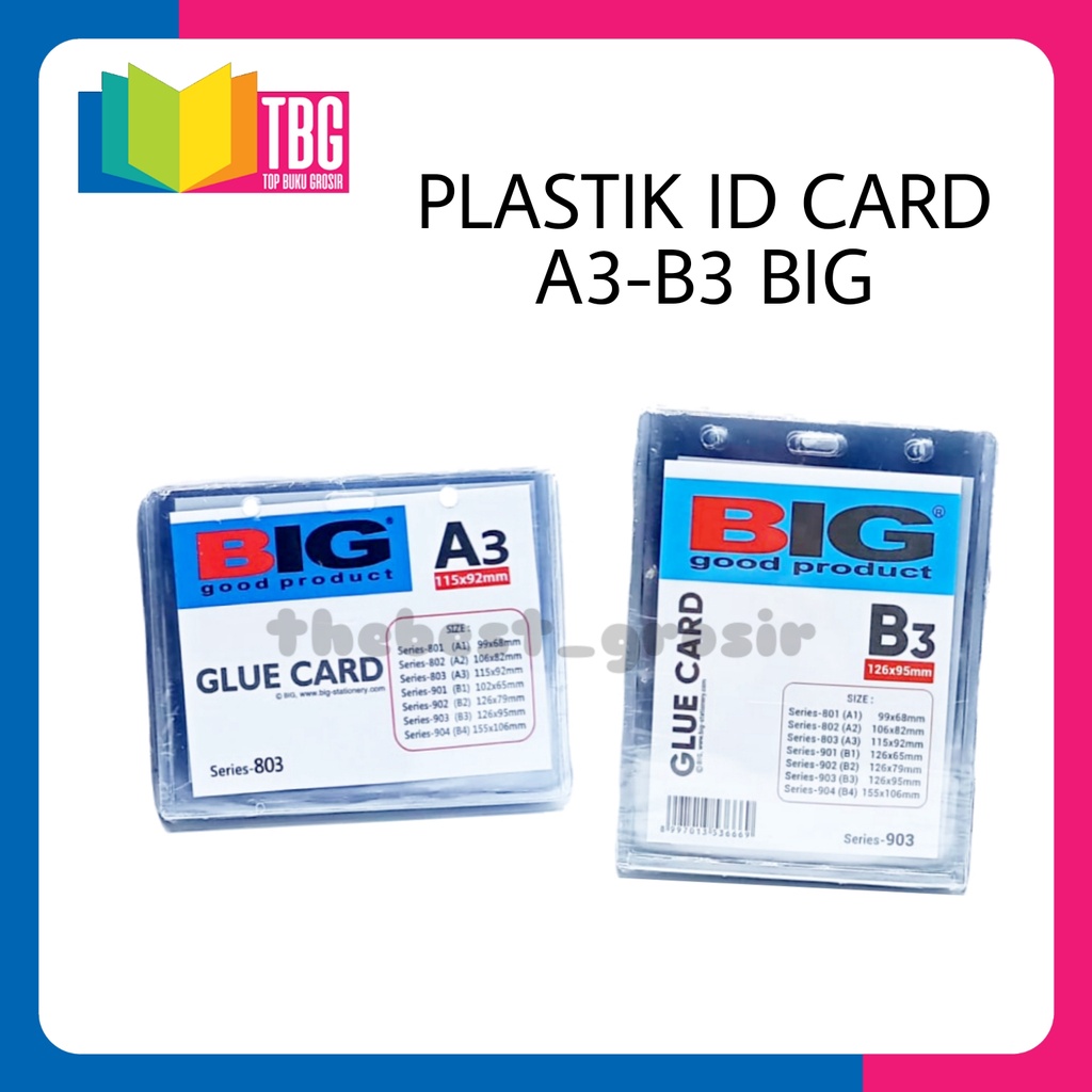 

1 PAK (20 LEMBAR) PLASTIK ID CARD A3-B3 BIG / MIKA ID CARD / ID CARD HOLDER