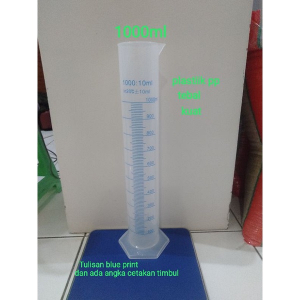 Gelas Takar 1000ml / Tabung ukur 1000ml atau 1 liter