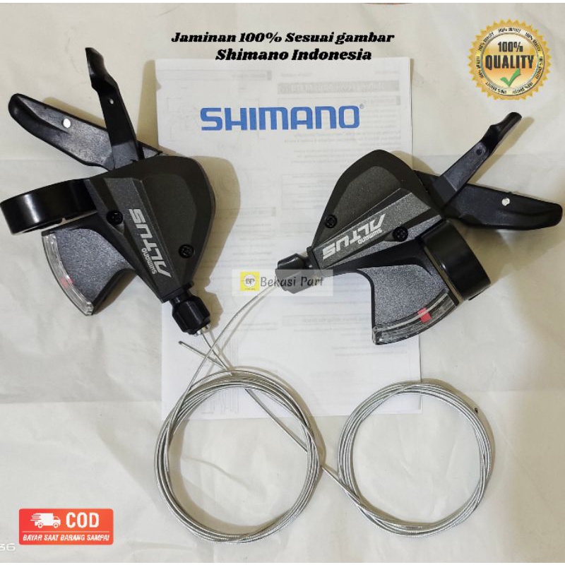 SHIMANO ALTUS M370 - Shifter shimano ALTUS 3x9 speed - shifter shimano 9 speed - Operan gigi Sepeda Gunung Mtb