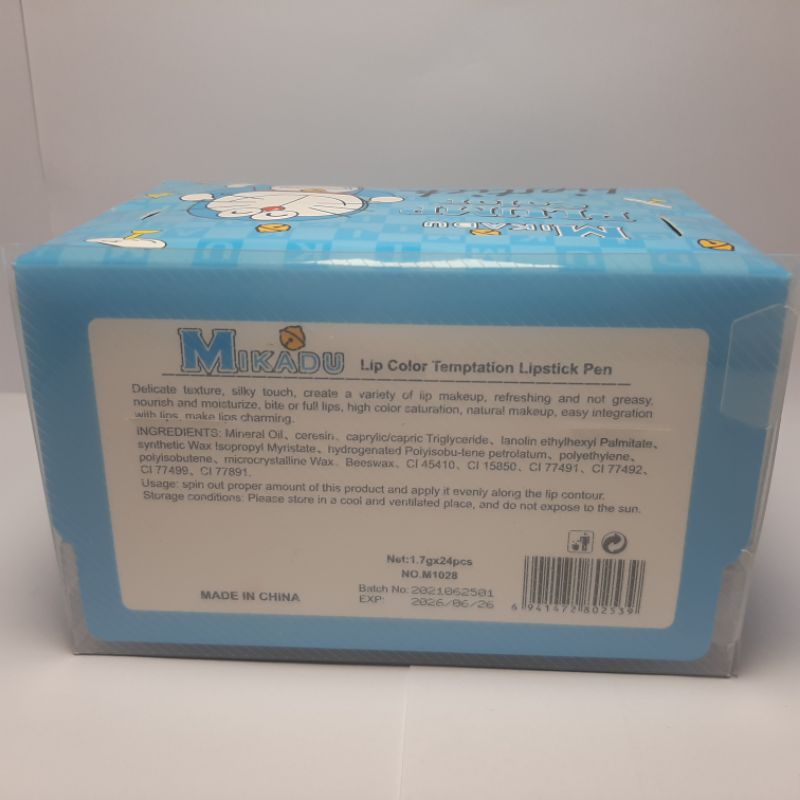 LIPSTIK MIKADU DORAEMON HARGA 1 LUSIN