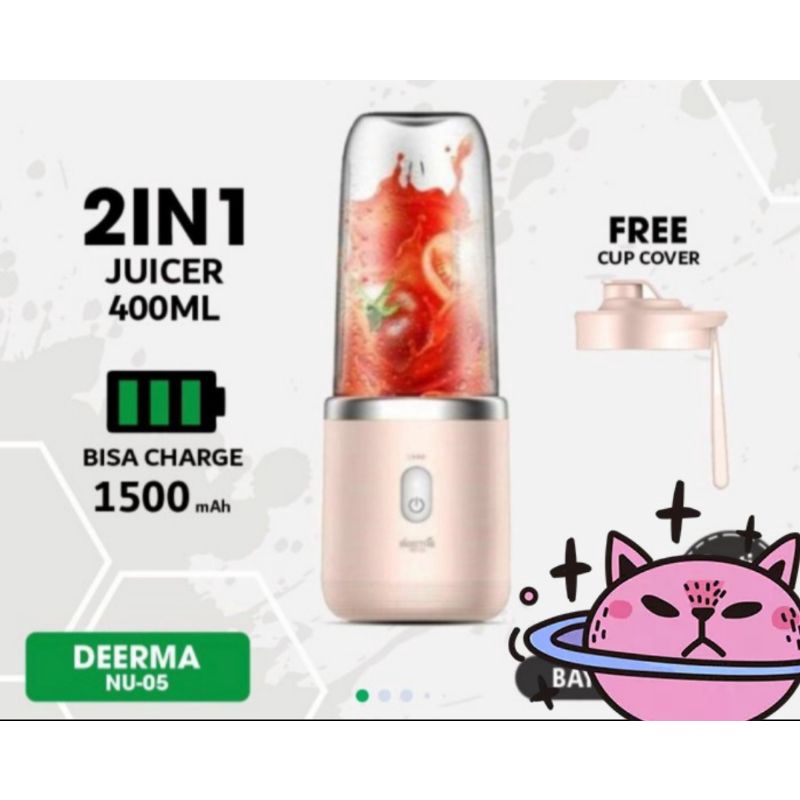 Deerma Portable Blender Electric Juicer 400ML -