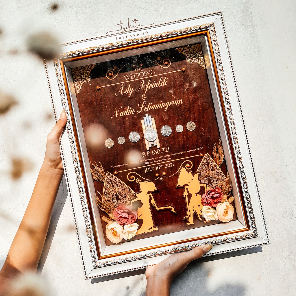 MAHAR ARISHA WAYANG | Mahar Trekara Frame A3 | Mahar Pernikahan Murah