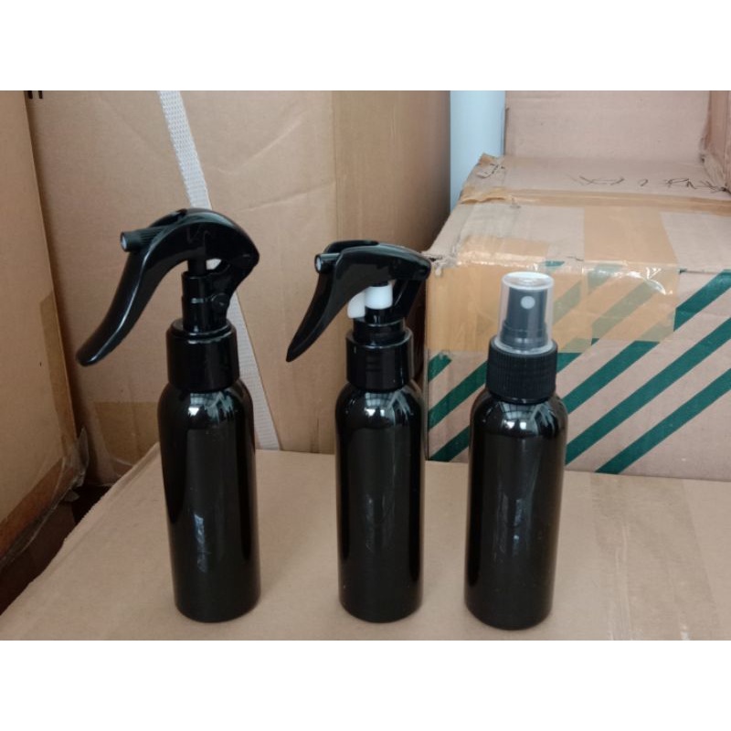 Botol Spray Hitam 250 ml / Botol Spray Trigger Bebek Hitam 250 ml / Botol Spray Trigger Burung Hitam