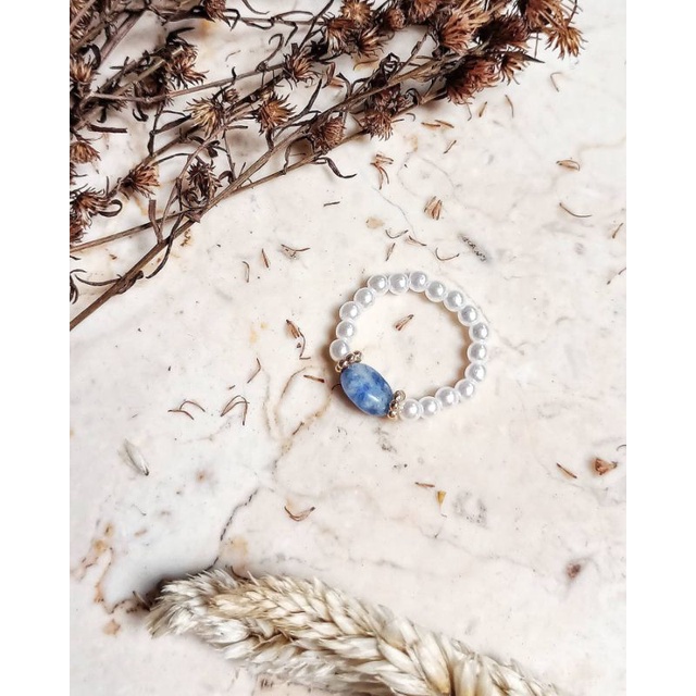 Rings - Ruby (Natural Stone, Pearl)