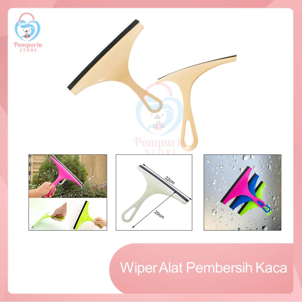 Wiper Alat Pembersih Kaca Jendela - Spatula Scrapper Silicone Gagang Lap Kaca Jendela Mobil