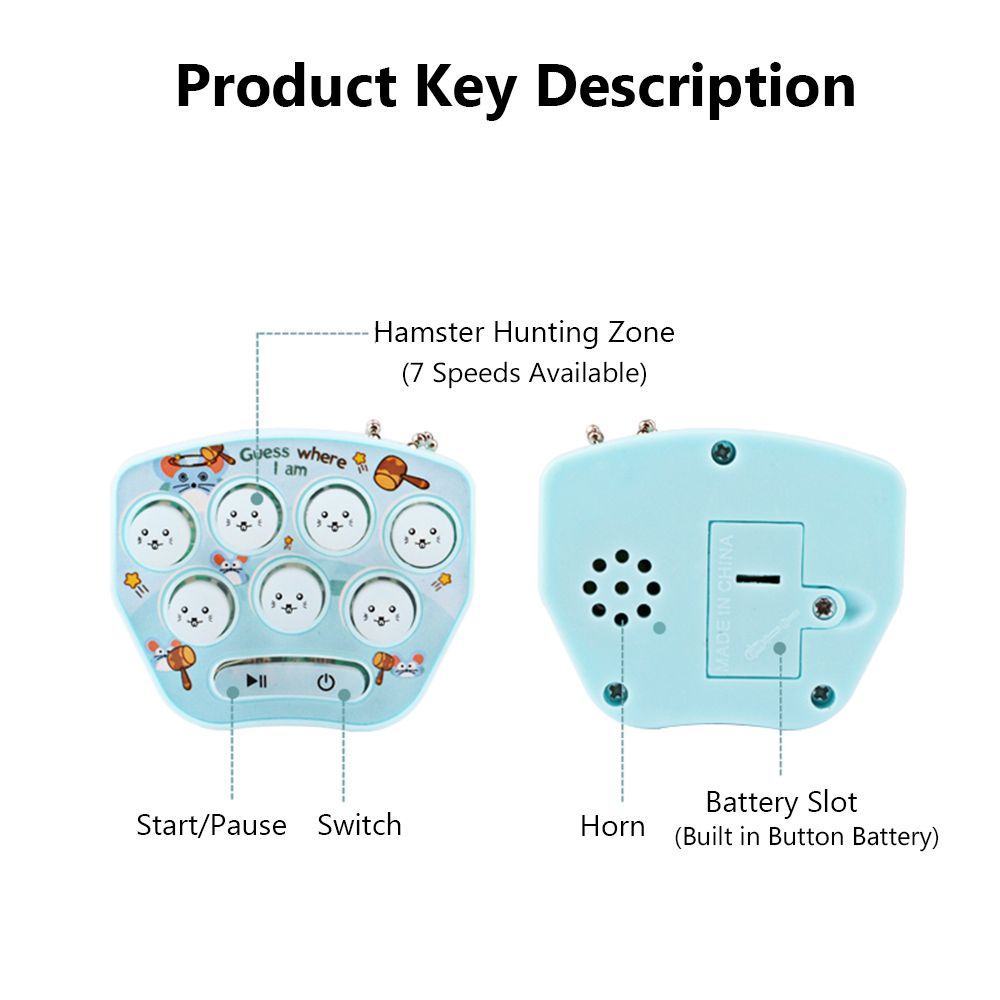 Handheld Mini Hamster Game Machine/ Creative Gophers Memory Training Game