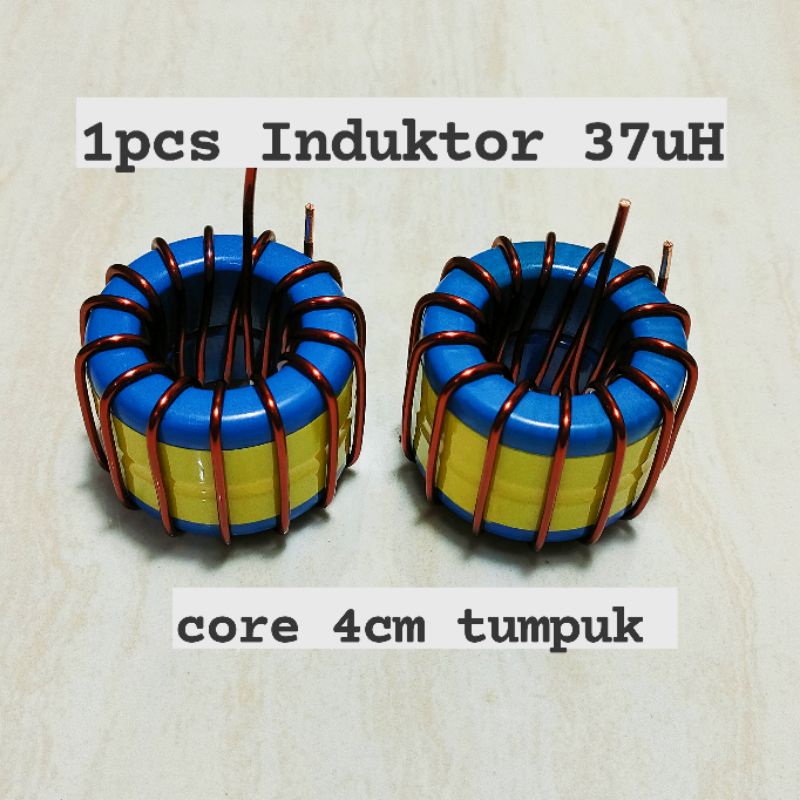 Induktor 37uH 4cm dobel, iron Core LPF Class D
