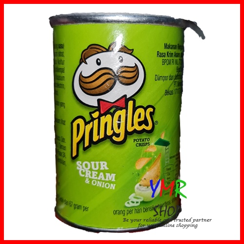 Pringles Pringless Keripik Kripik Kentang Potato Chips Original Sour Cream Cheese 42 Gram