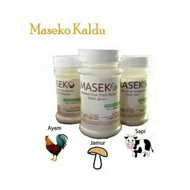 

MASEKO KALDU Jamur / Ayam /Sapi Non MSG 100gr