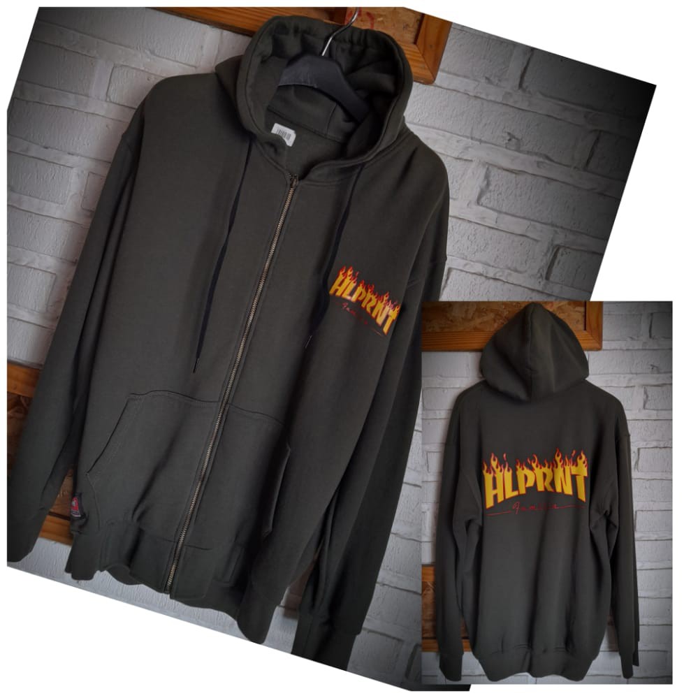 SWEATER JAKET DISTRO ORIGINAL ZIPPER HELLPRINT ORIGINAL SWEATER JAKET PRIA MURAH