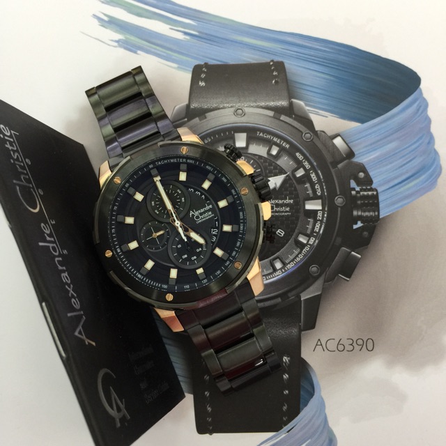 Alexander cristie chrono aktiv tali rantai variasi warna pria 6528 MC