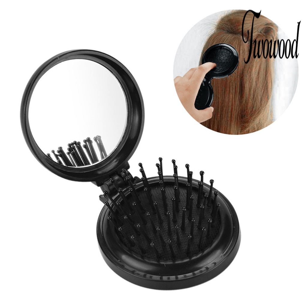 Sisir Tata Rambut Mini Portable Bahan Plastik Gaya Retro Untuk Pesta