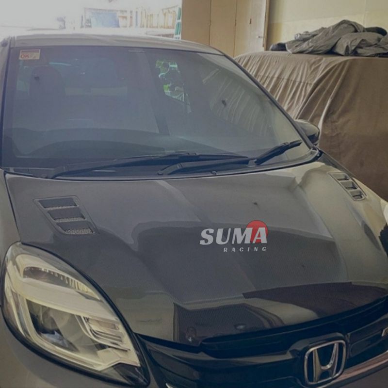 HOOD KAP MESIN HONDA BRIO, MOBILIO OLD LAMA MODEL MUGEN CARBON KEVLAR