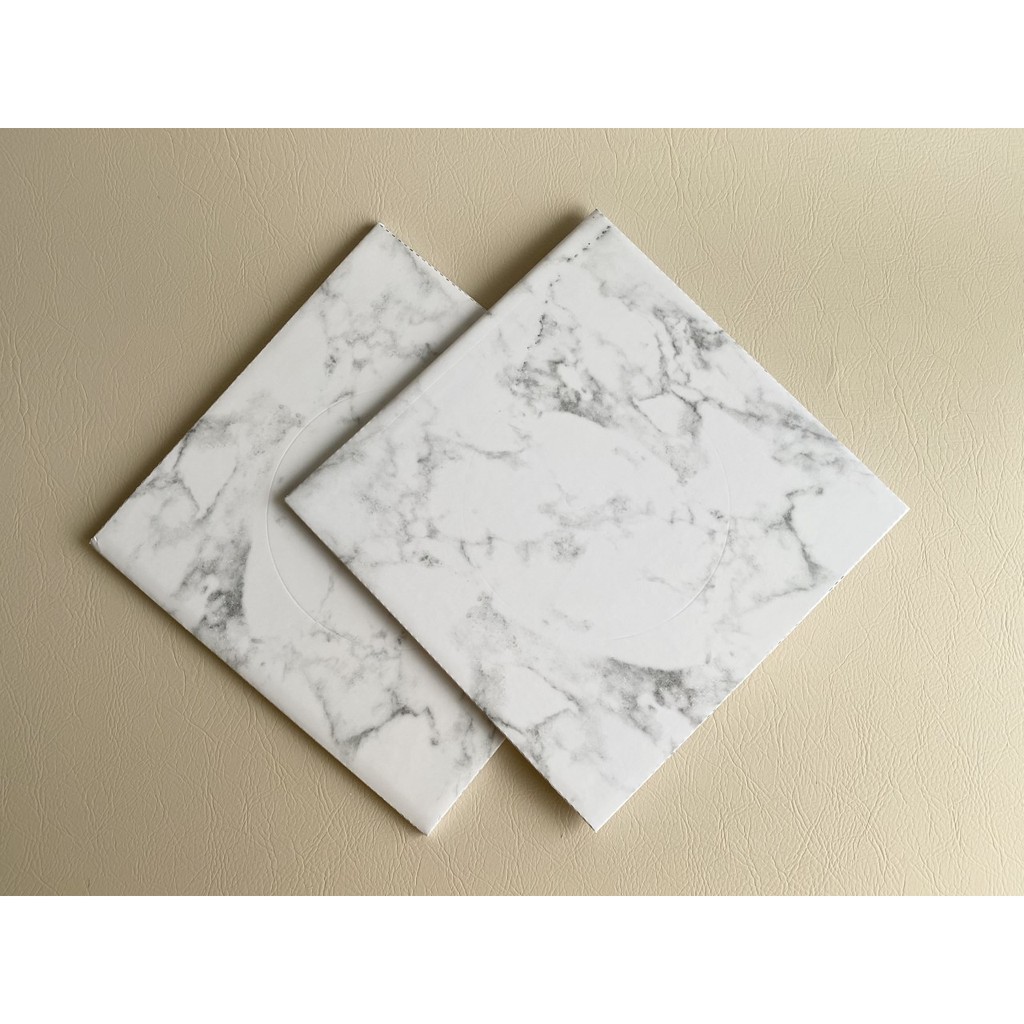 

Cake Board Tatakan Papan kue kotak ukuran 22x22 cm marble white putih