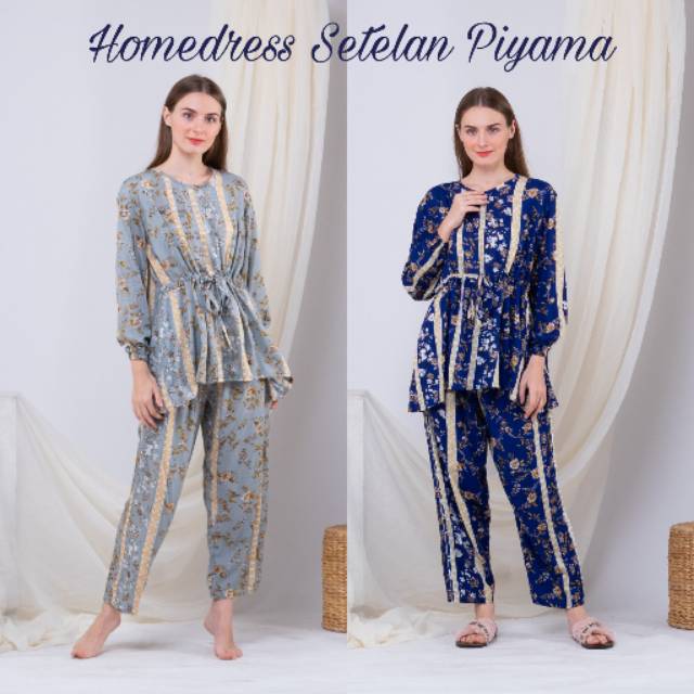 HOMEDRESS SETELAN PIYAMA ELENA