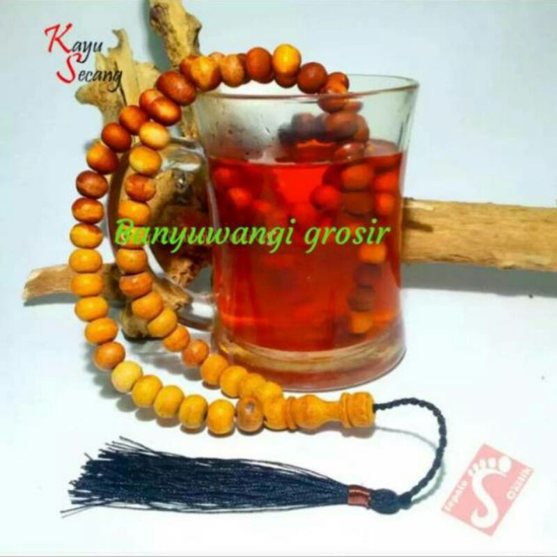 Tasbih secang asli tasbih kayu secang tasbih galih secangTasbih kayu secang