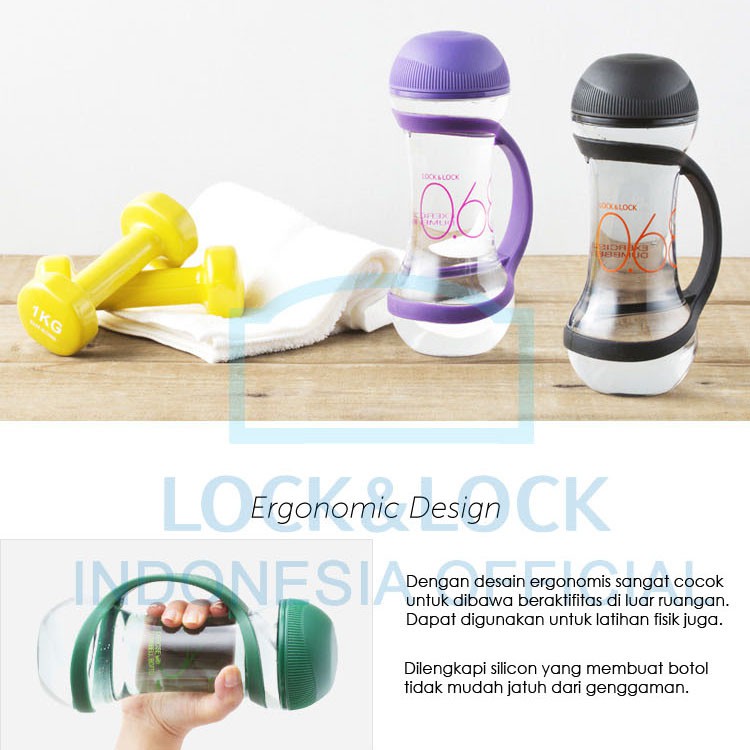 LocknLock Dumbell Sports Botol Minum 560mL