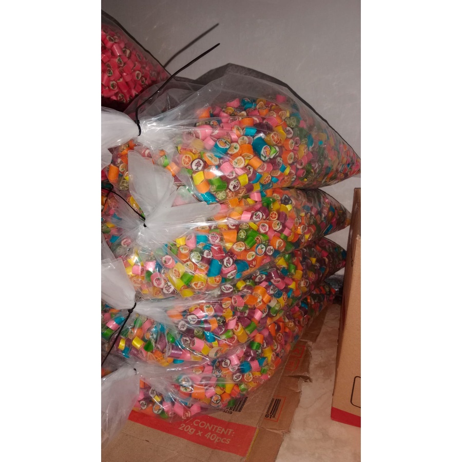 

PERMEN STICKY CANDY ROLL MIX LOSS 5KG