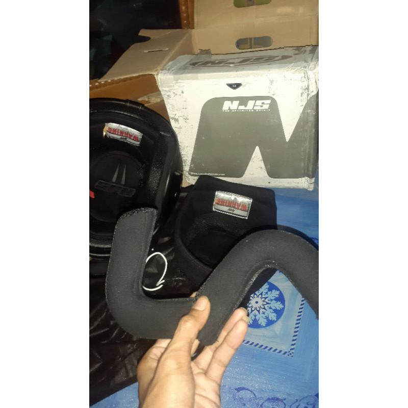 Busa dalam NJS NX 2 Pipi dan inear original Bawaan helem