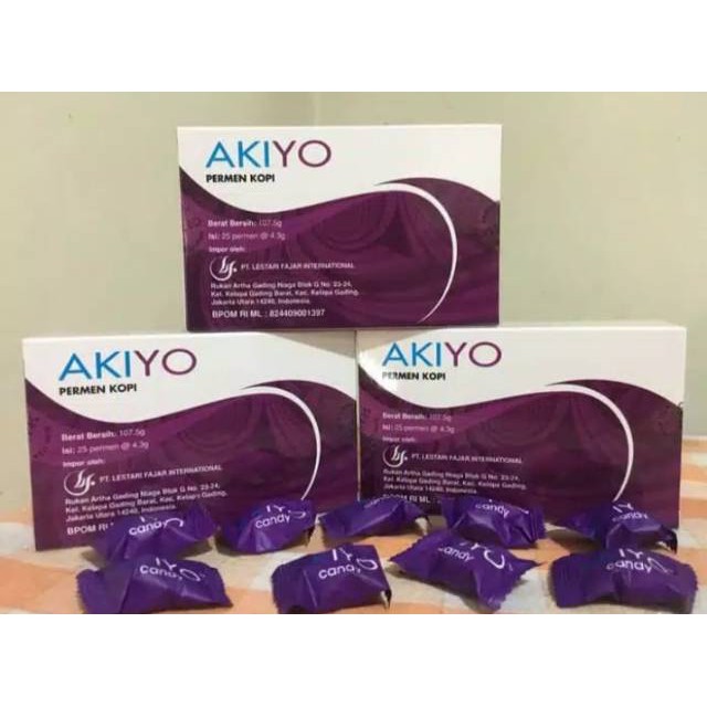 

AKIYO PERMEN KOPI ASLI ORIGINAL IMPOR ISI 25 PCS