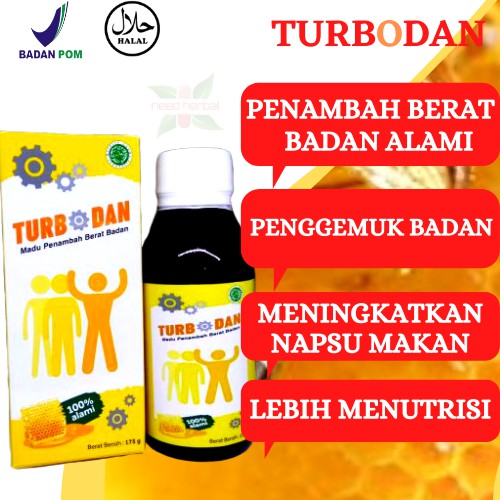 TURBODAN GEMUK BADAN ORIGINAL HERBAL BPOM PENGGEMUK BADAN PENAMBAH NAFSU MAKAN PENAMBAH BERAT BADAN