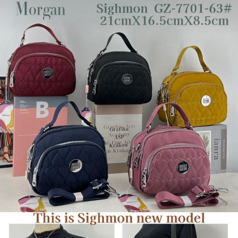 (Bisa cod)Tas selempang wanita sighmon 7701 import