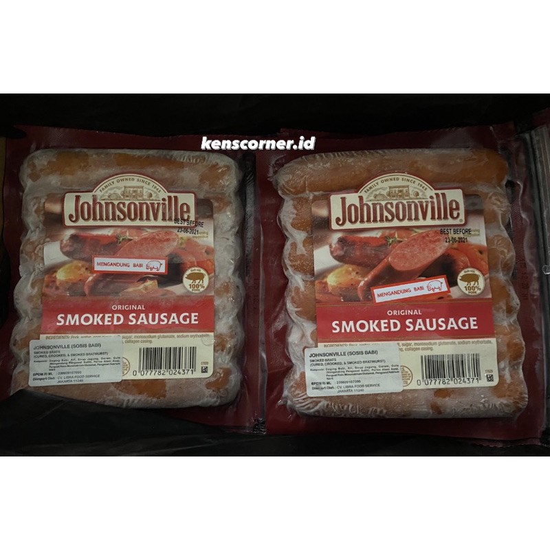 Sosis Johnsonville Smoked Brats / Sosis Premium / Premium Sausage