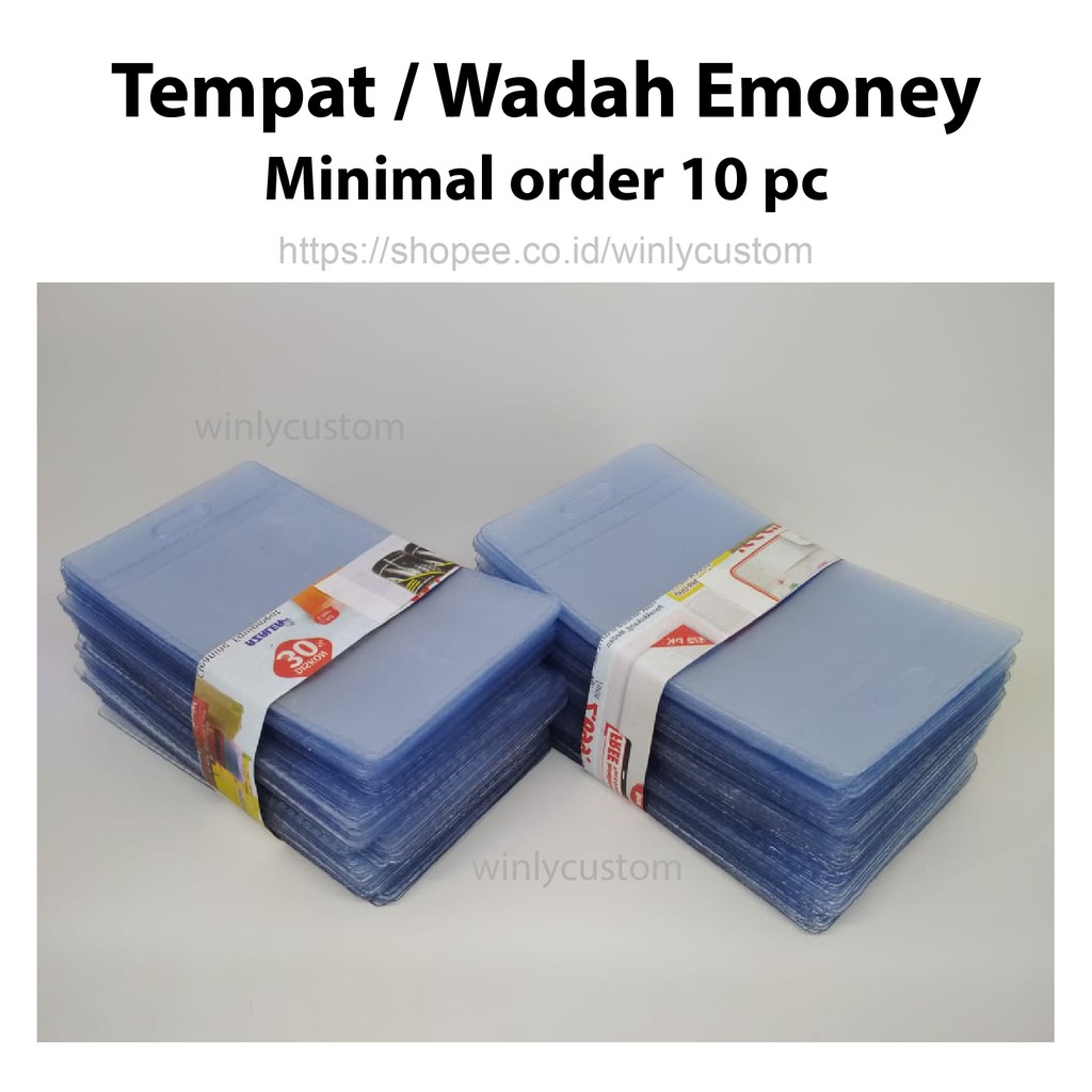 Plastik Emoney Wadah Emoney Tempat Plastik Untuk Kartu Nama KTP Kartu ATM Kartu Anggota Kartu Kredit