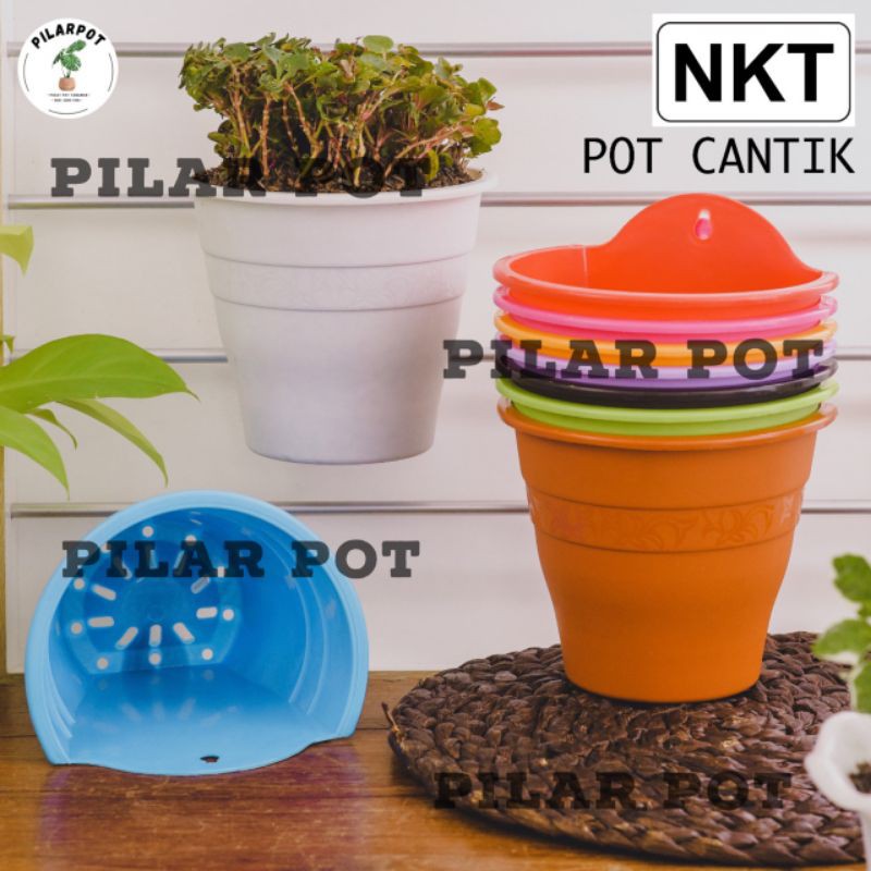 POT BUNGA TANAMAN NKT DINDING CANTIK 1708 WARNA WARNI - NKT DINDING CANTIK WARNI