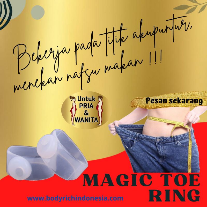 CINCIN PELANGSING Magic Toe Ring Penurun Berat Badan No Pelangsing Obat Diet Korset Herballife