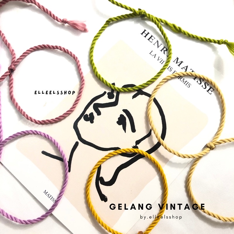 GELANG SIMPLE POLOS/harga cuma 4k/gelang korea/gelang persahabatan