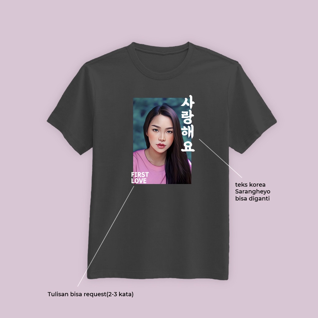 Custom Kaos Sablon Satuan Aesthetic Photo Asian Style Foto Estetik Bisa Request Desain Korea Jepang