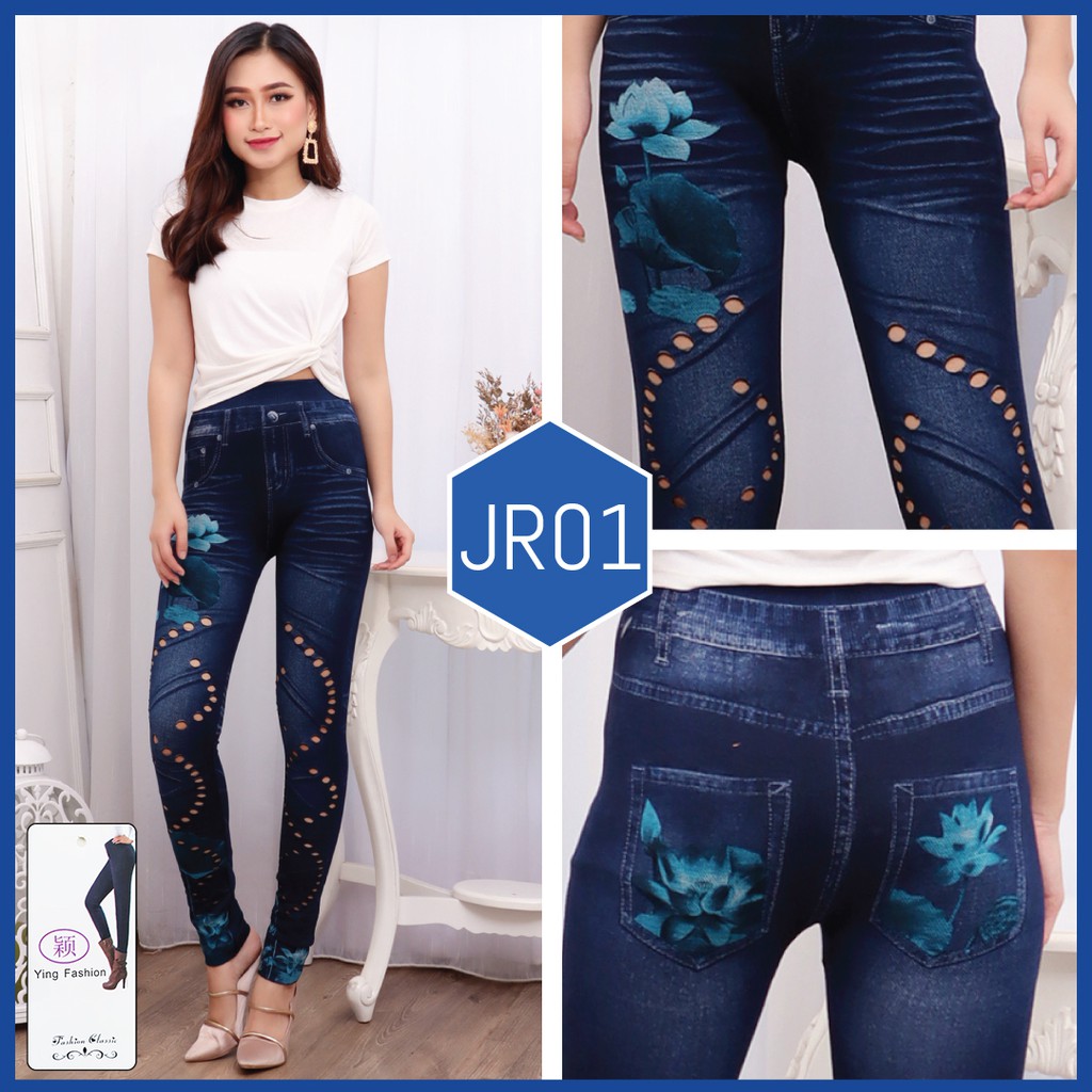 Legging Ripped Jeans [ 1 - 9 ] / Ripped jeans Import Jumbo Wanita / ripped denim import / legging jeans robek import / legging panjang wanita / legging fashion