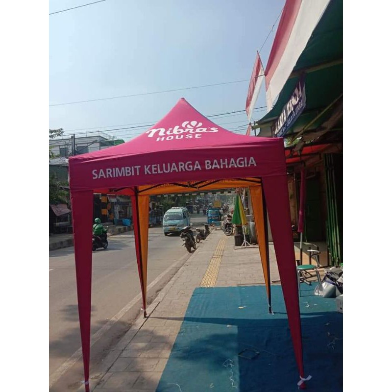 tenda lipat branding logo