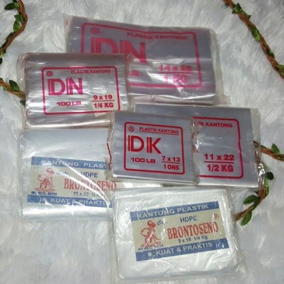

Plastik DK / DN / Brontoseno 11x22 Bening dan Matte
