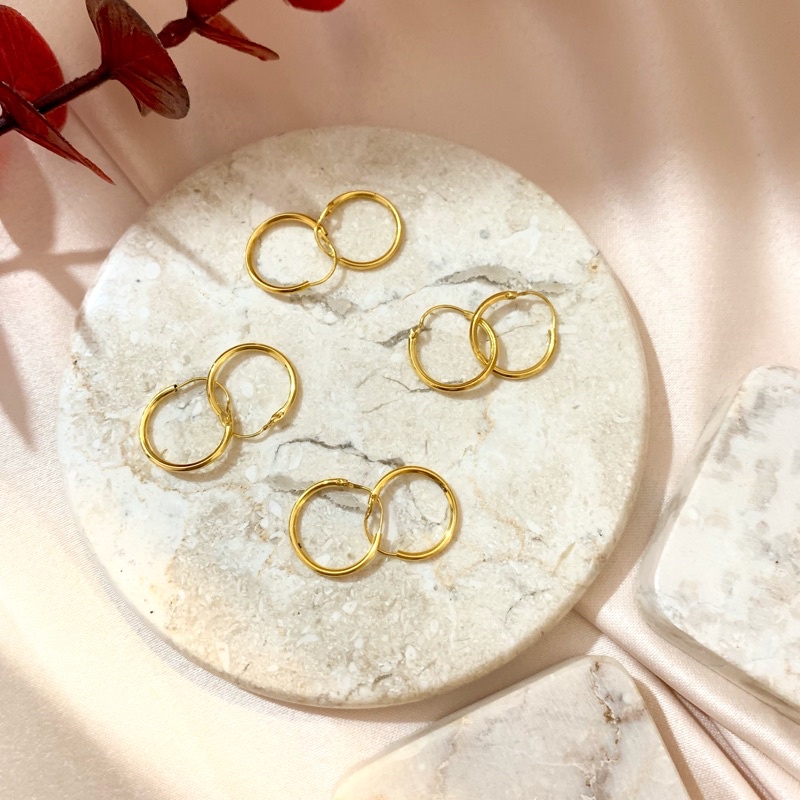 ANTING GIPSY BULAT POLOS EMAS 700/ 16K LOKAL