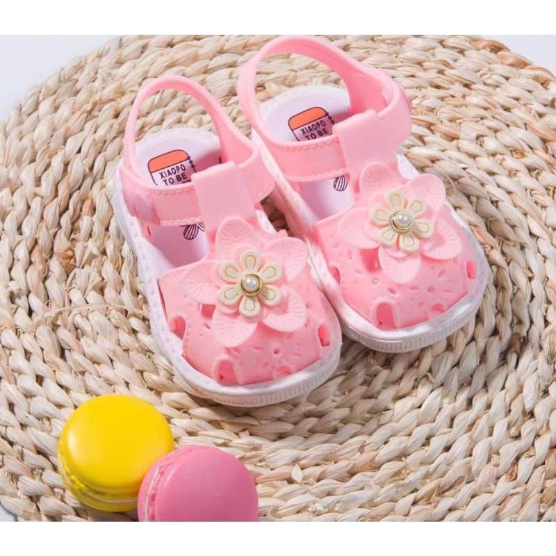 Medan Termurah KD039 Size 19-28 Sendal anak cewek sandal flower lucu cantik import